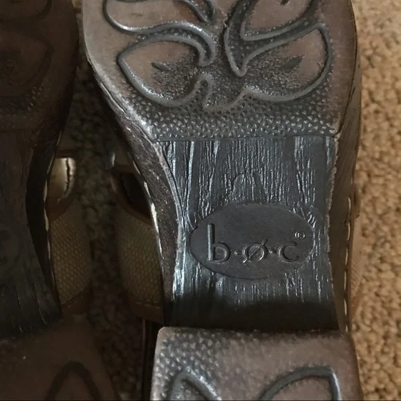 BOC Beige Canvas Backstrap Clog Mules, EUC, 36/6 - Picture 12 of 14